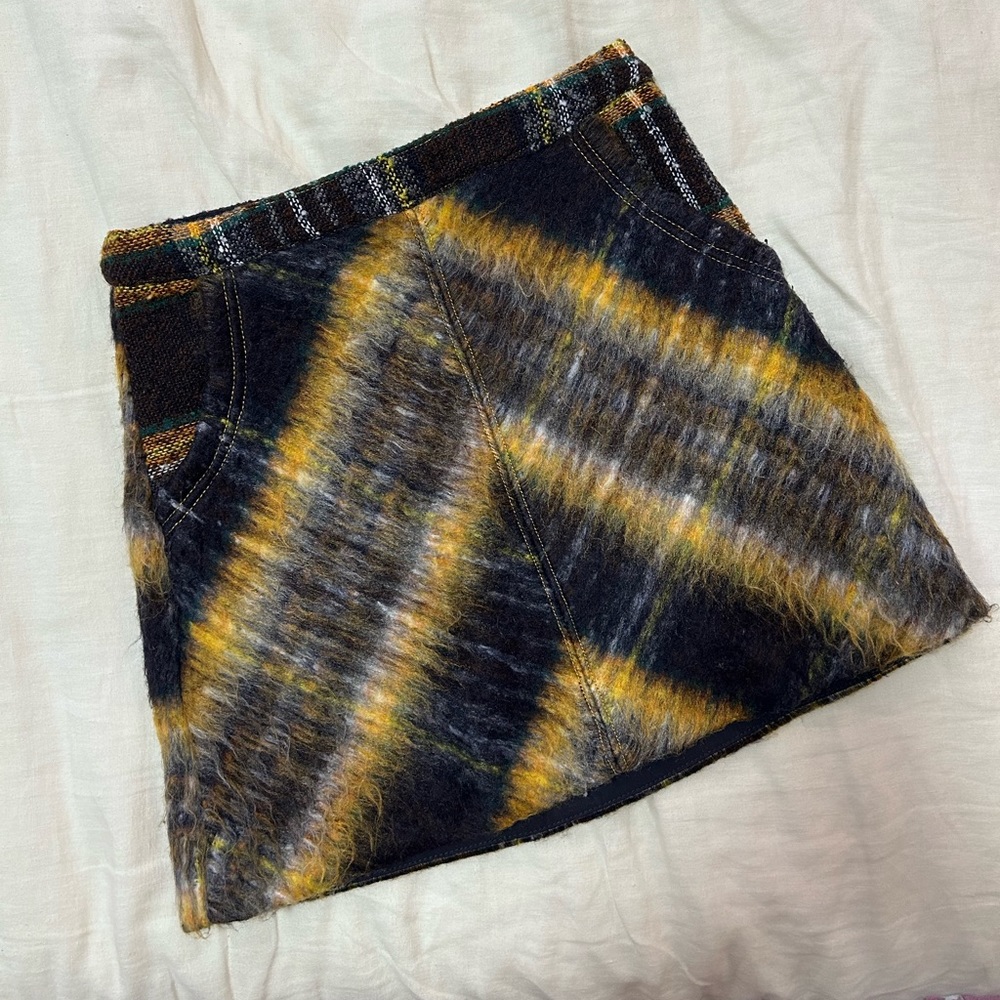 Wool/Plaid Mini Skirt